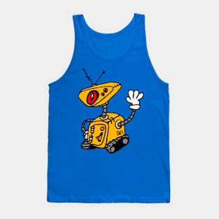 yellow robot Tank Top